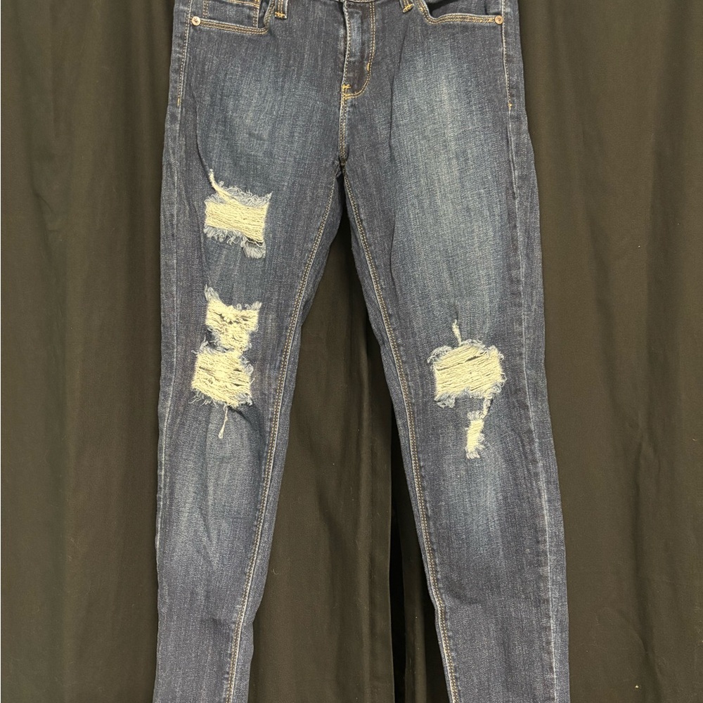 Distressed Blue Women's Jeans